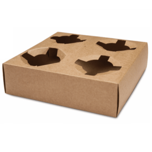 Carrier Kraft 4 Cups 1x50pcs