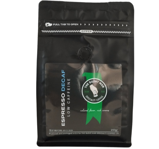 The Silent Man Decaf Blend Ground Coffee 250g